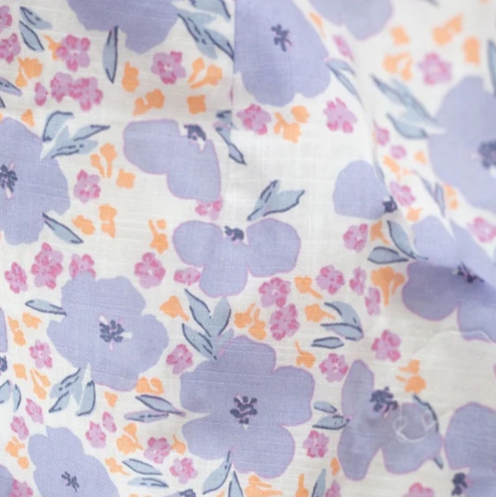 Saboskirt off shoulder dress floral puff sleeve with bodice - Picture 4 of 4